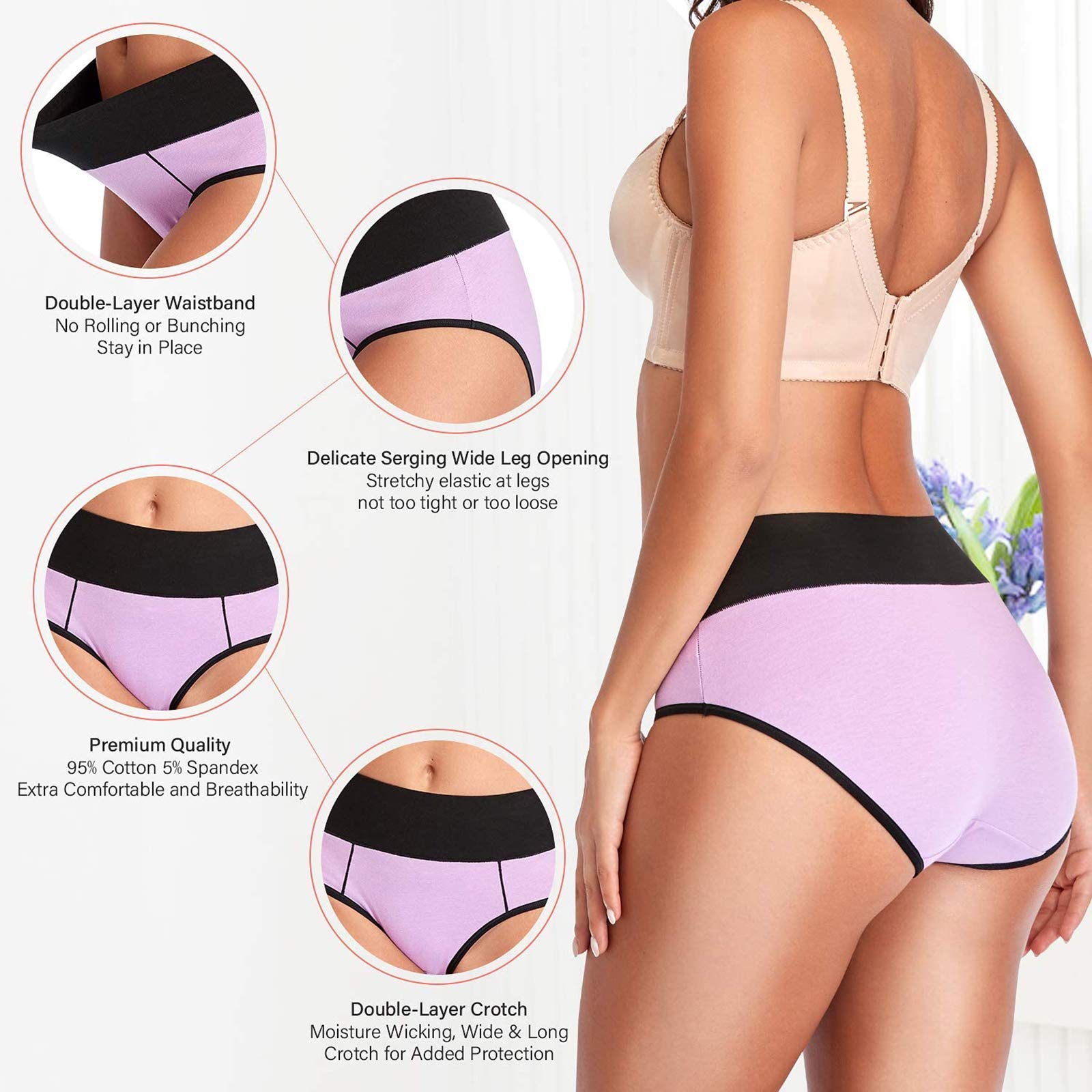 Cotton High Waist Panties - Purcell's Clothing Company - 