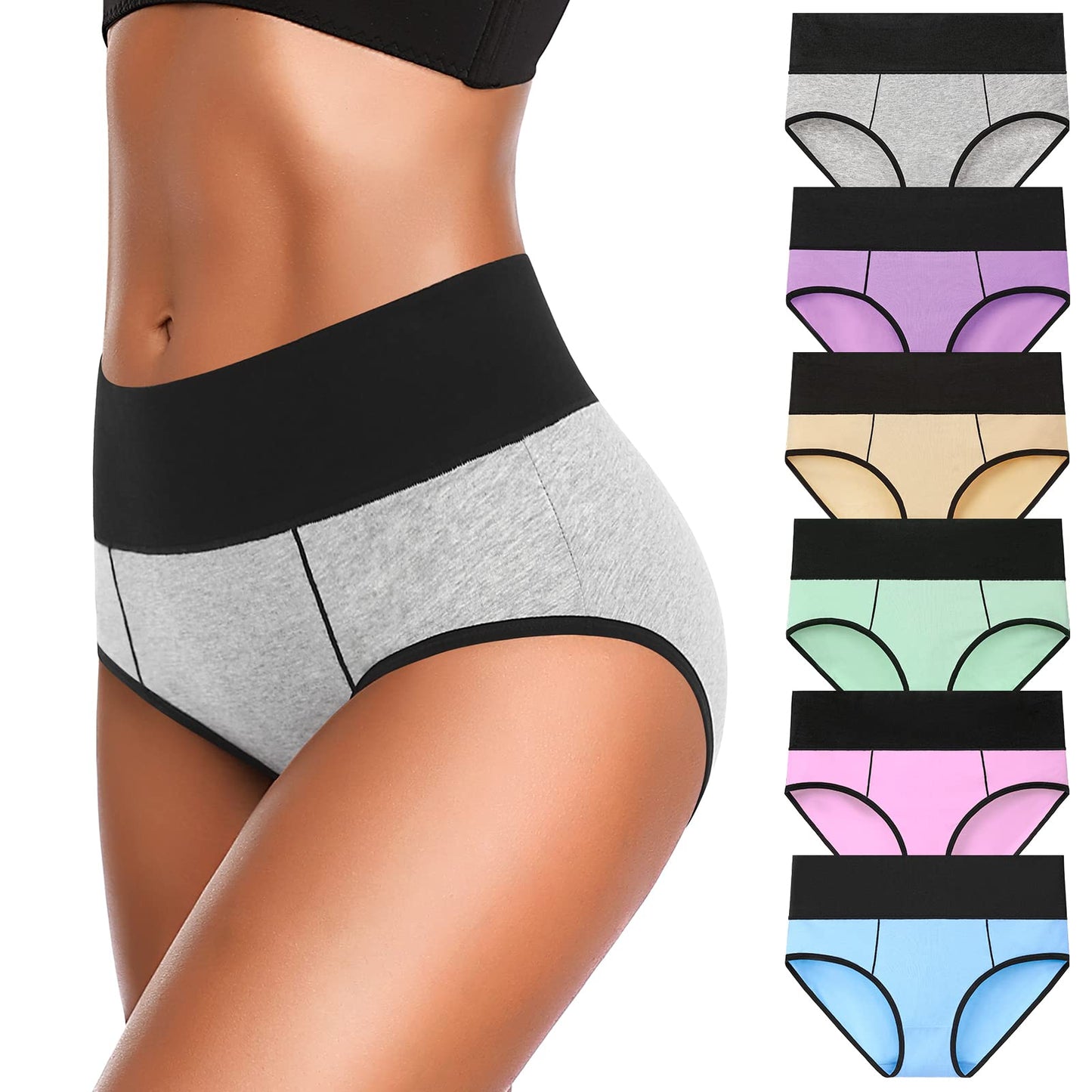 Cotton High Waist Panties - Purcell's Clothing Company - 