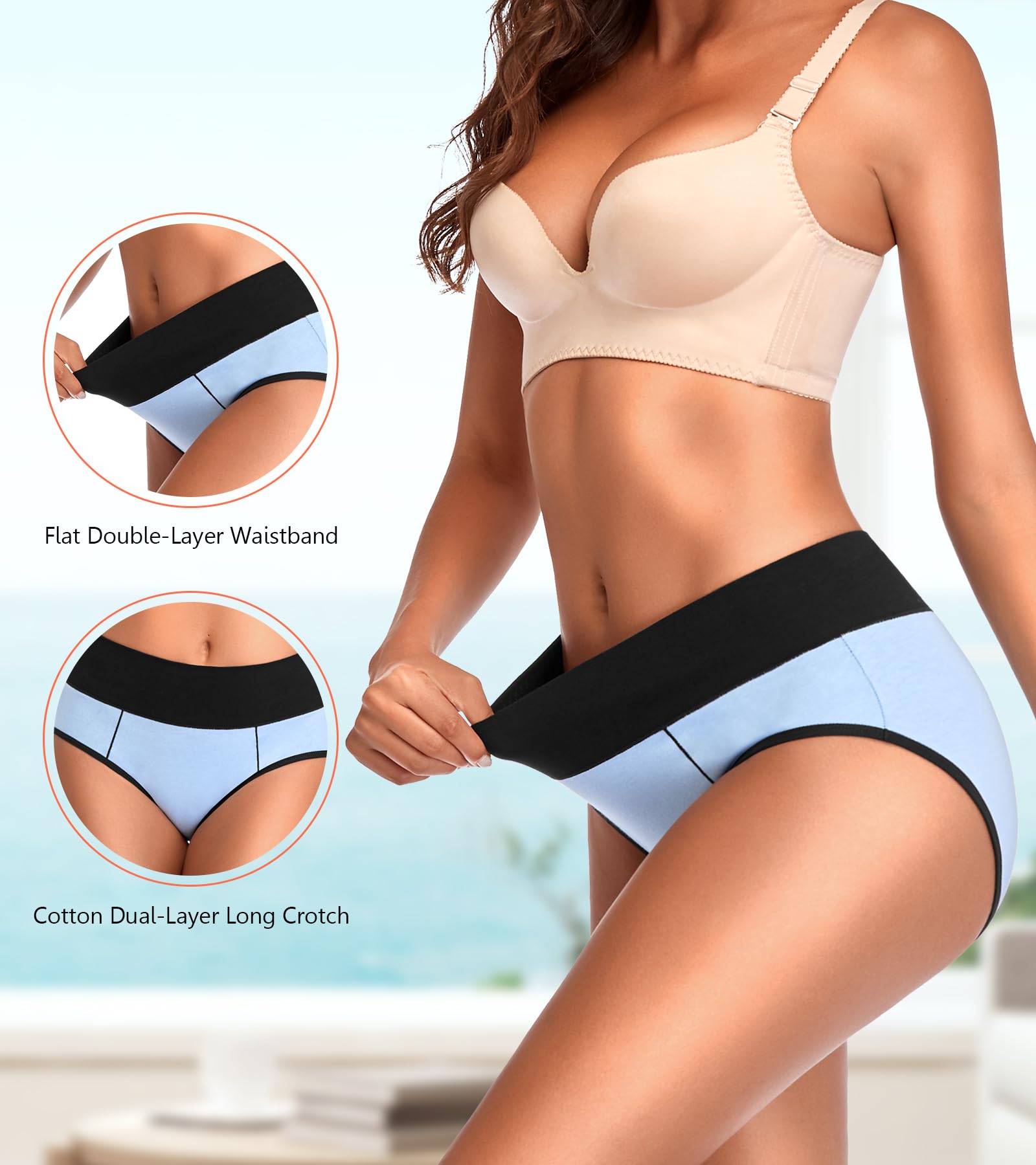 Cotton High Waist Panties - Purcell's Clothing Company - 