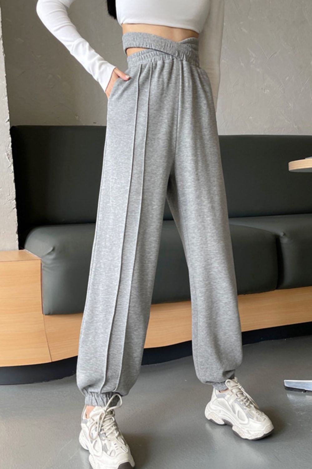 Crisscross Long Sweatpants - Purcell's Clothing Company - 