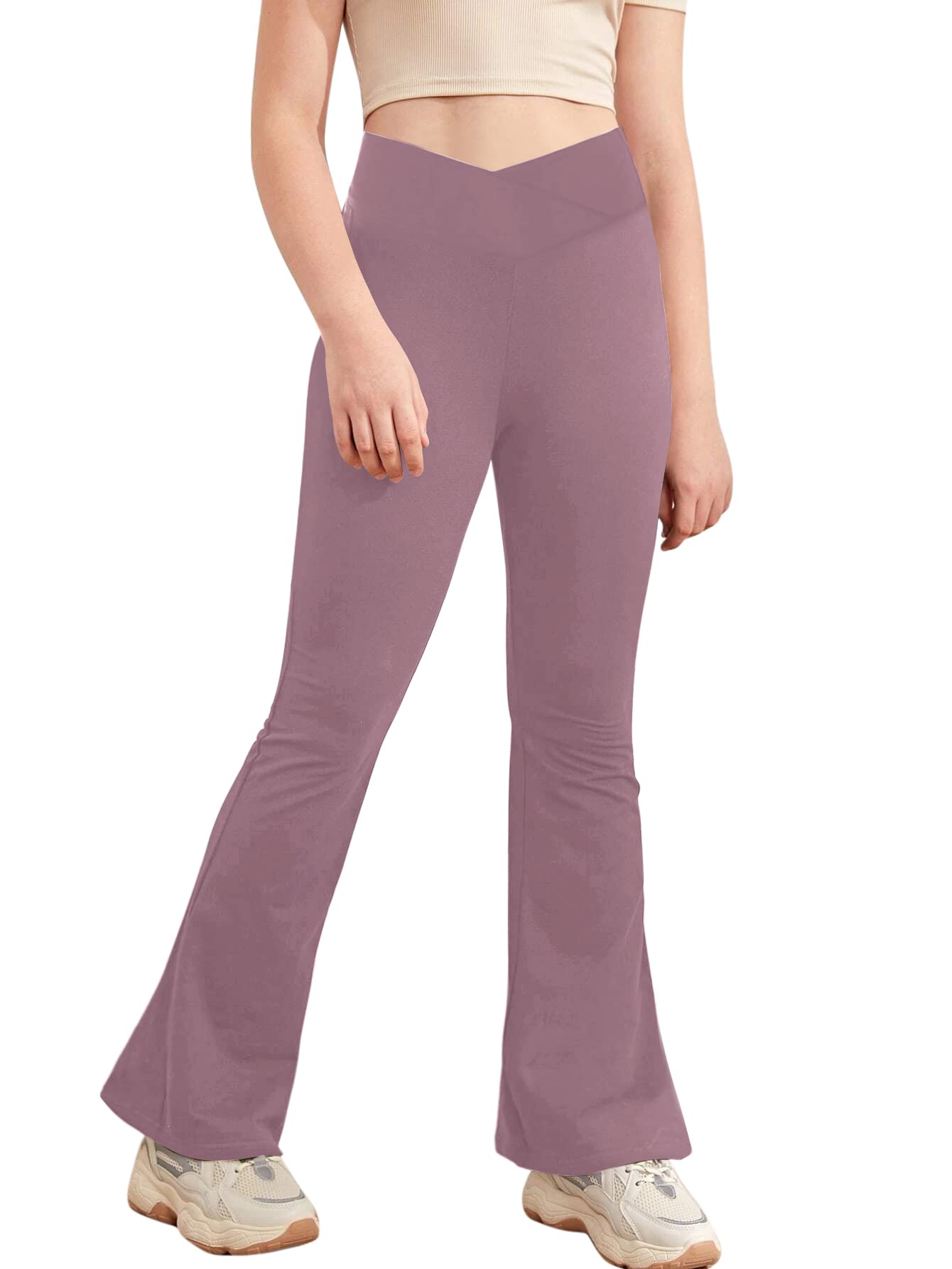 Cross High Waisted Flare Yoga Pants - Purcell's Clothing Company - 