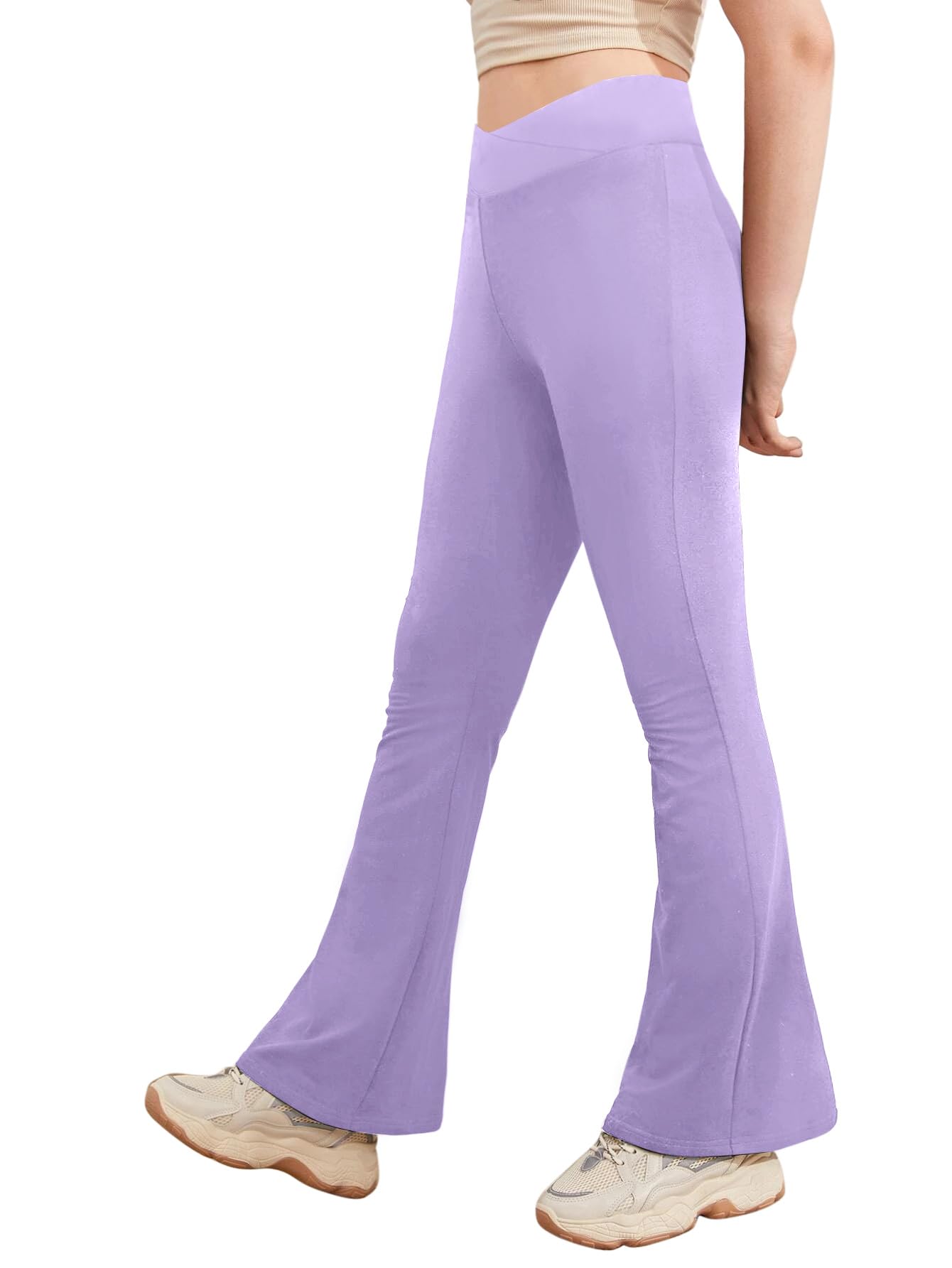 Cross High Waisted Flare Yoga Pants - Purcell's Clothing Company - 