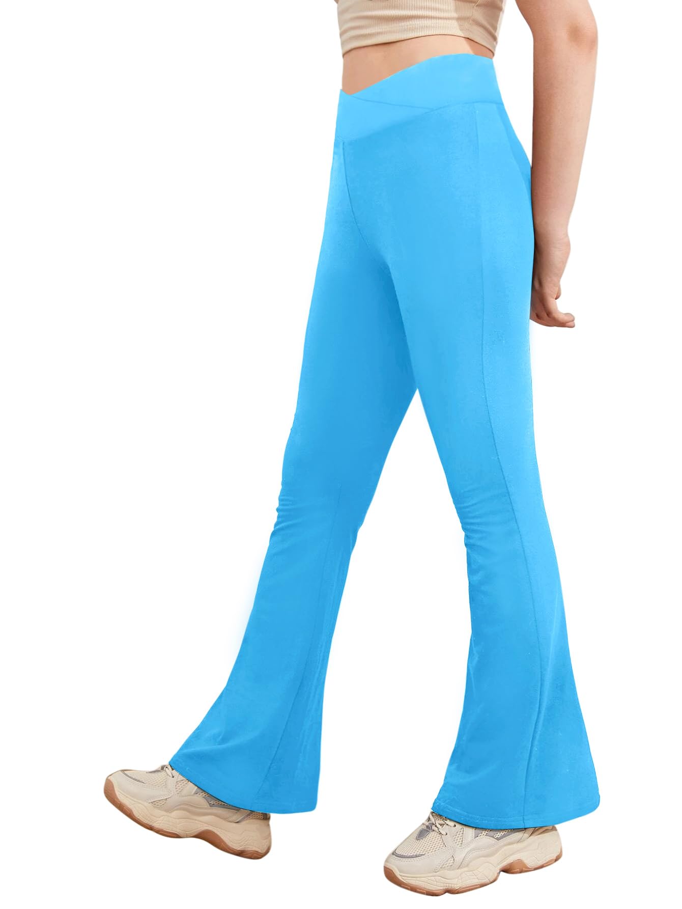 Cross High Waisted Flare Yoga Pants - Purcell's Clothing Company - 