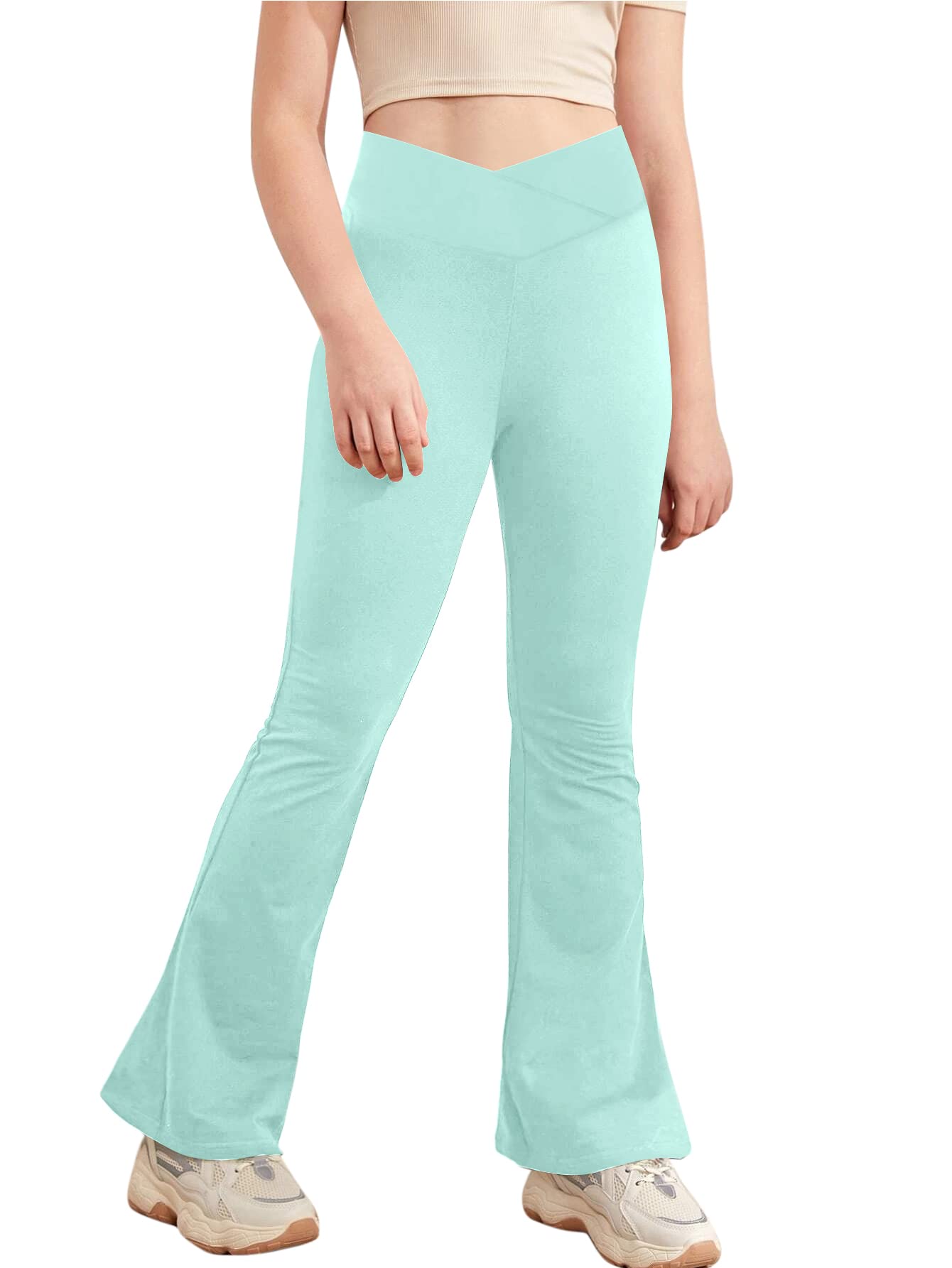 Cross High Waisted Flare Yoga Pants - Purcell's Clothing Company - 