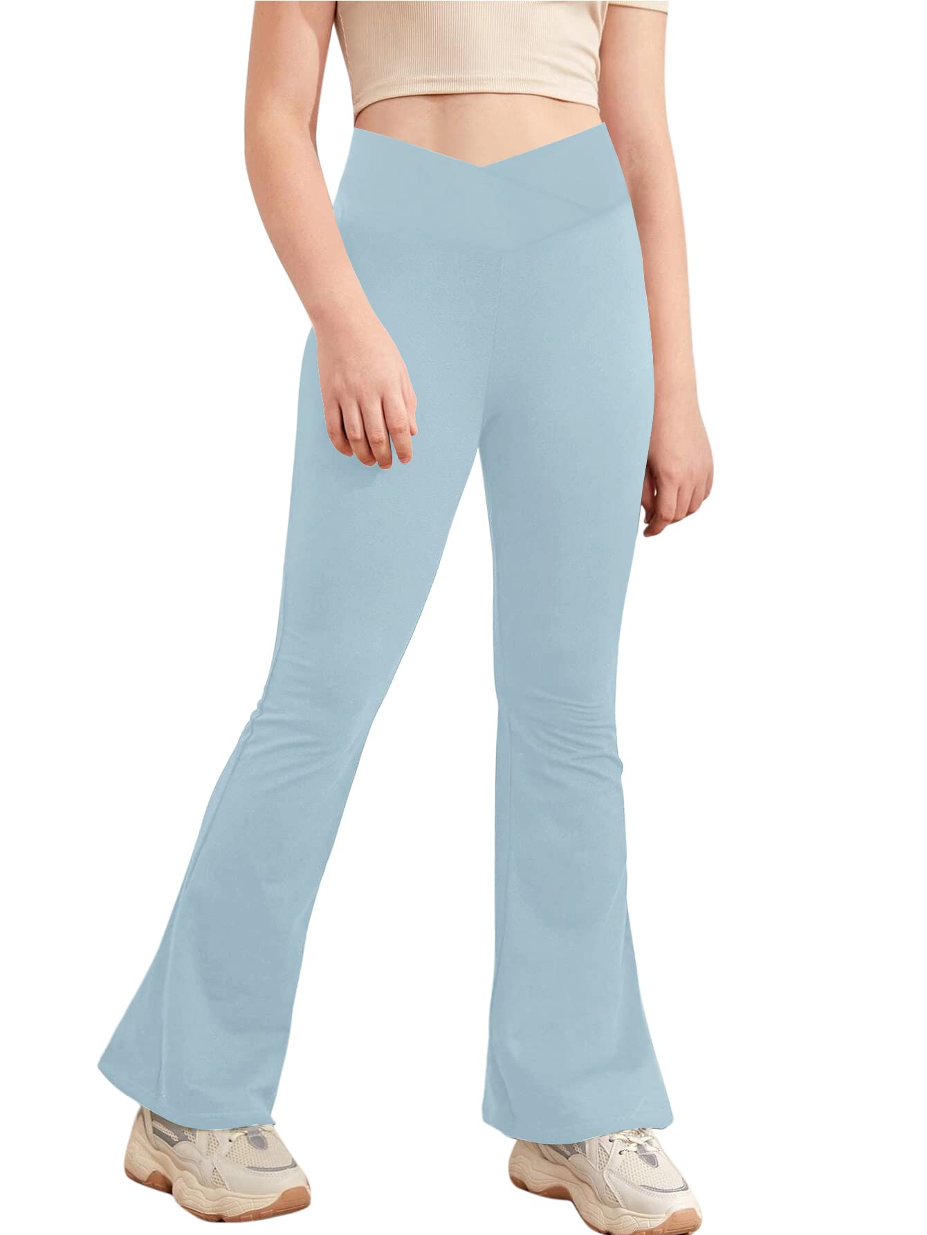 Cross High Waisted Flare Yoga Pants - Purcell's Clothing Company - 