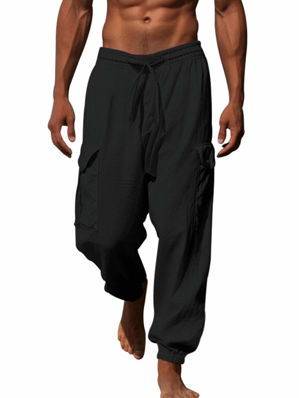 Cuffed Drawstring Trousers - Purcell's Clothing Company - 