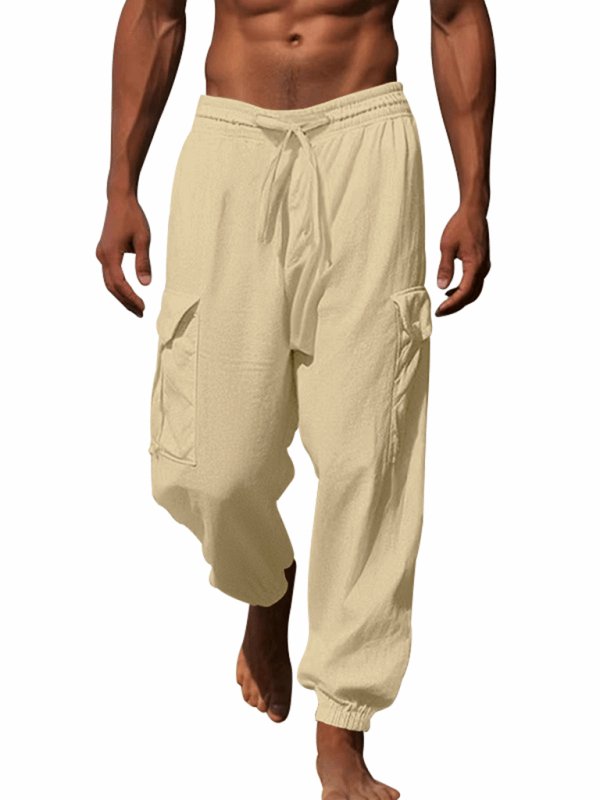 Cuffed Drawstring Trousers - Purcell's Clothing Company - 