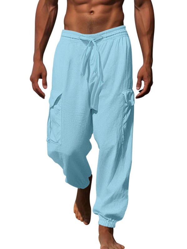 Cuffed Drawstring Trousers - Purcell's Clothing Company - 