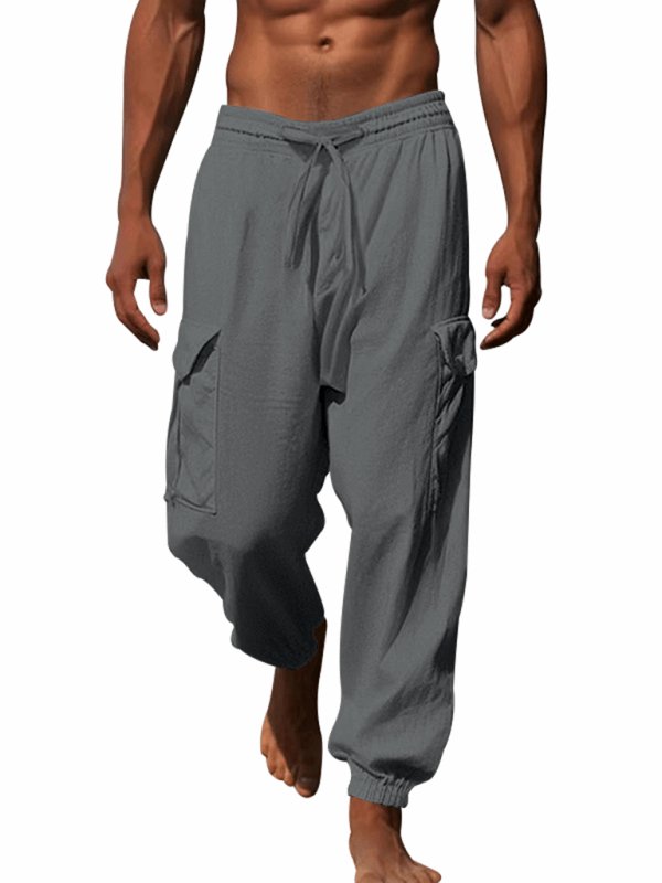 Cuffed Drawstring Trousers - Purcell's Clothing Company - 