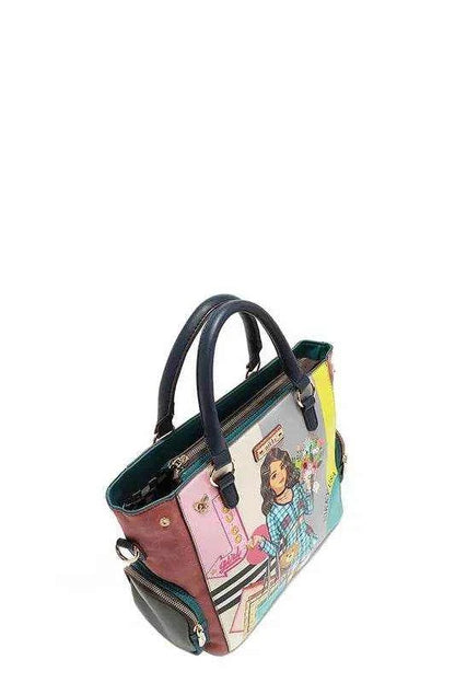 Nicole Lee USA Eco-Leather Handbag with Side Pockets - Purcell's Clothing Company