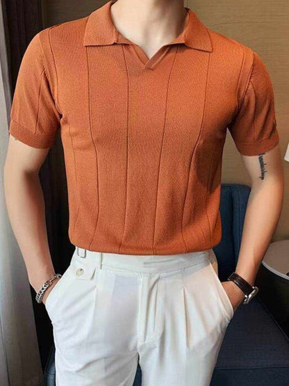 Collared Neck Short Sleeve Polo - Purcell's Clothing Company