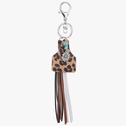 Turquoise Fringe Detail Key Chain - Purcell's Clothing Company
