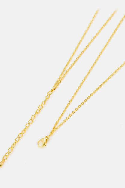 Linked Ring Pendant Chain Necklace - Purcell's Clothing Company