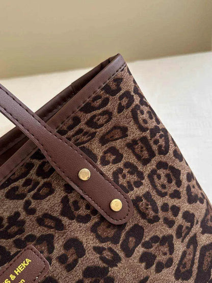 Leopard Polyester Tote Bag - Purcell's Clothing Company