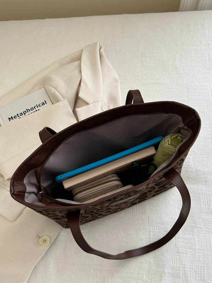 Leopard Polyester Tote Bag - Purcell's Clothing Company