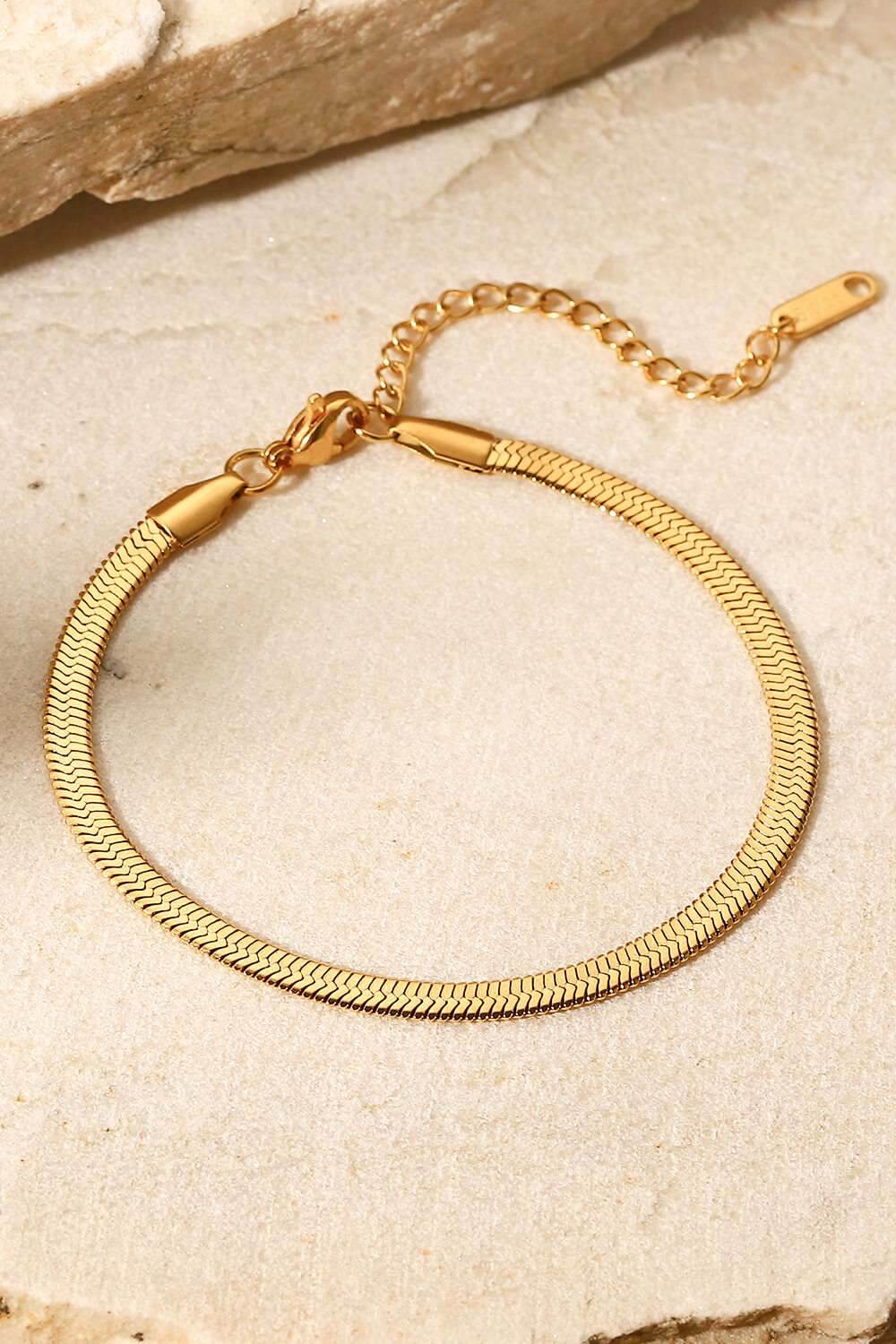 Herringbone Chain Stainless Steel Bracelet - Purcell's Clothing Company