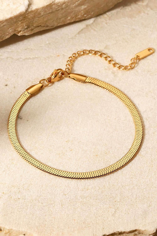 Herringbone Chain Stainless Steel Bracelet - Purcell's Clothing Company