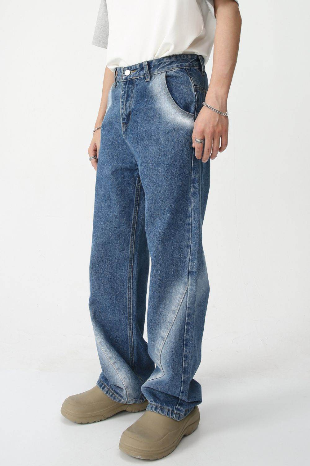 Men's Tie-Dye Washed Straight Leg Jeans - Purcell's Clothing Company