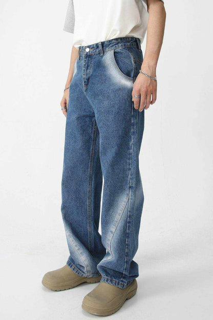 Men's Tie-Dye Washed Straight Leg Jeans - Purcell's Clothing Company