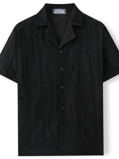 Collared Neck Short Sleeve Shirt - Purcell's Clothing Company
