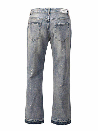 Men's Frayed Hem Bootcut Jeans - Purcell's Clothing Company