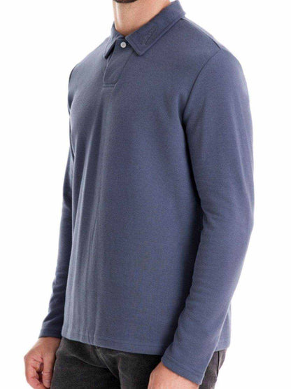 Collared Neck Long Sleeve Polo - Purcell's Clothing Company
