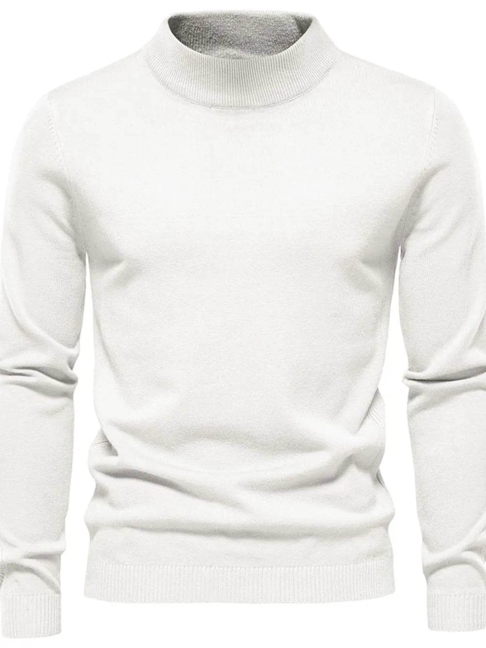 Men's Mock Neck Long Sleeve Sweater - Purcell's Clothing Company
