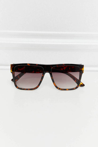 Tortoiseshell Square Full Rim Sunglasses - Purcell's Clothing Company