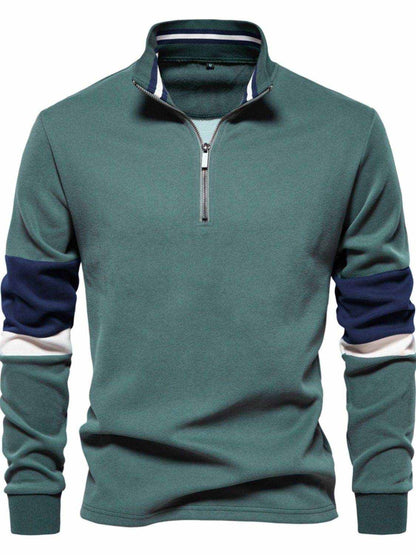 Color Block Long Sleeve Polo - Purcell's Clothing Company