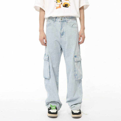 Men's Washed Straight Cargo Jeans - Purcell's Clothing Company