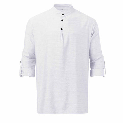 Half Button Long Sleeve Shirt - Purcell's Clothing Company