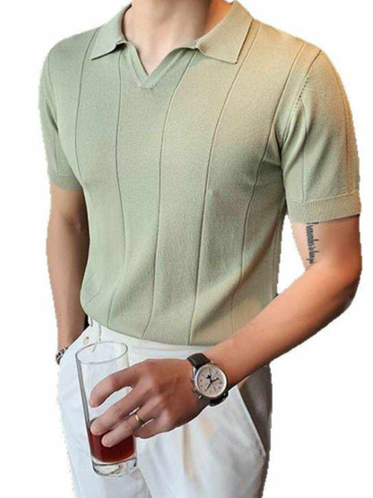 Collared Neck Short Sleeve Polo - Purcell's Clothing Company