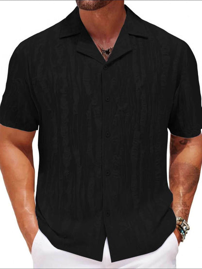Collared Neck Short Sleeve Shirt - Purcell's Clothing Company