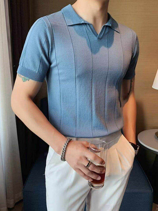 Collared Neck Short Sleeve Polo - Purcell's Clothing Company