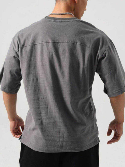 Solid Round Neck Half Sleeve T-Shirt - Purcell's Clothing Company