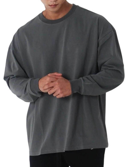 Round Neck Long Sleeve T-Shirt - Purcell's Clothing Company