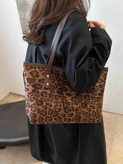 Leopard Polyester Tote Bag - Purcell's Clothing Company