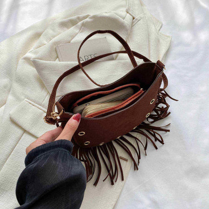 Fringe Detail Crossbody Bag - Purcell's Clothing Company