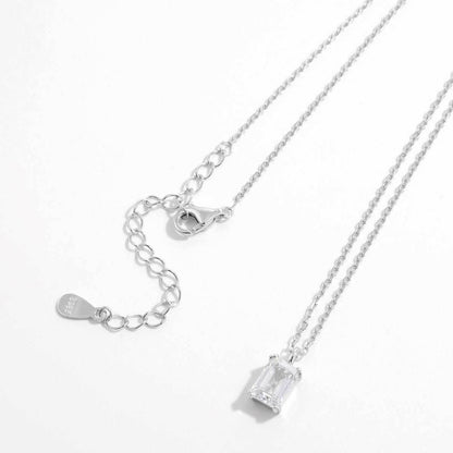 925 Sterling Silver Zircon Pendant Necklace - Purcell's Clothing Company