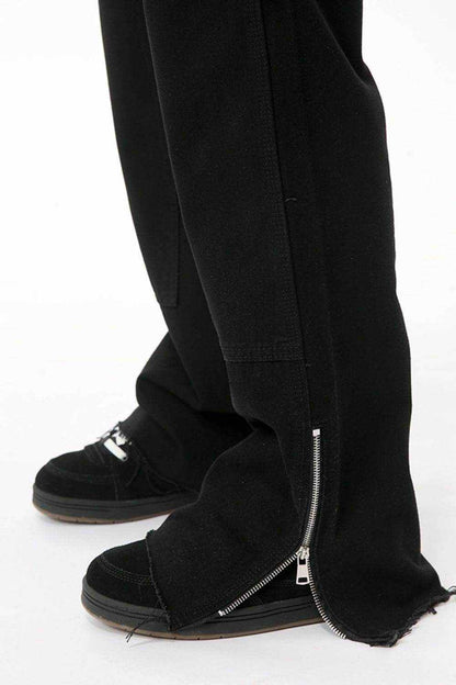 Men's Raw Hem Bootcut Jeans with Zip-Up Sides - Purcell's Clothing Company