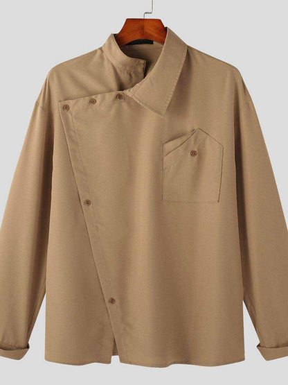 Asymmetrical Long Sleeve Shirt - Purcell's Clothing Company