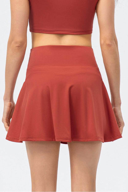 High Waist Wide Waistband Active Skirt - Purcell's Clothing Company