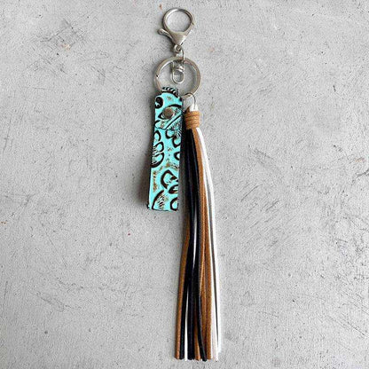 Genuine Leather Tassel Keychain - Purcell's Clothing Company