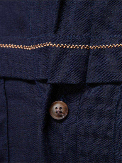 Solid Pattern Button Down Collared Neck Shirt - Purcell's Clothing Company