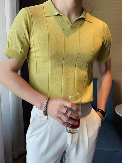 Collared Neck Short Sleeve Polo - Purcell's Clothing Company