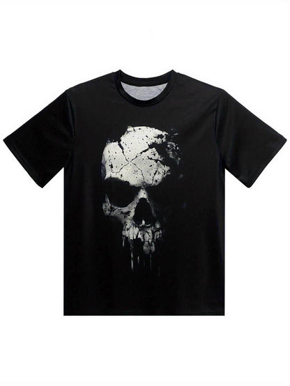 3D Shattered Skull Graphic Print Tee - Purcell's Clothing Company