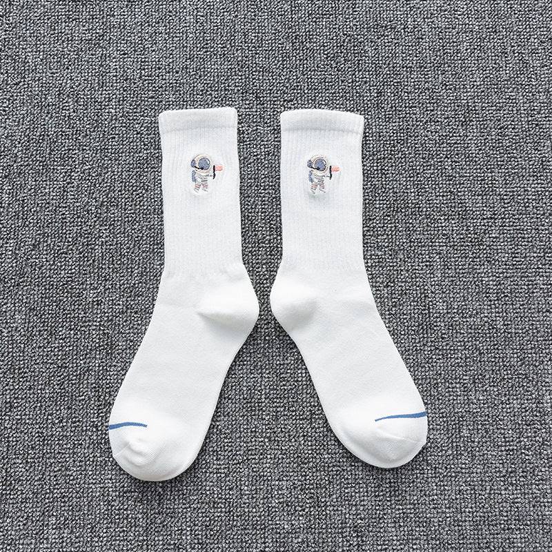 Embroidered Cotton Socks - Purcell's Clothing Company - 0