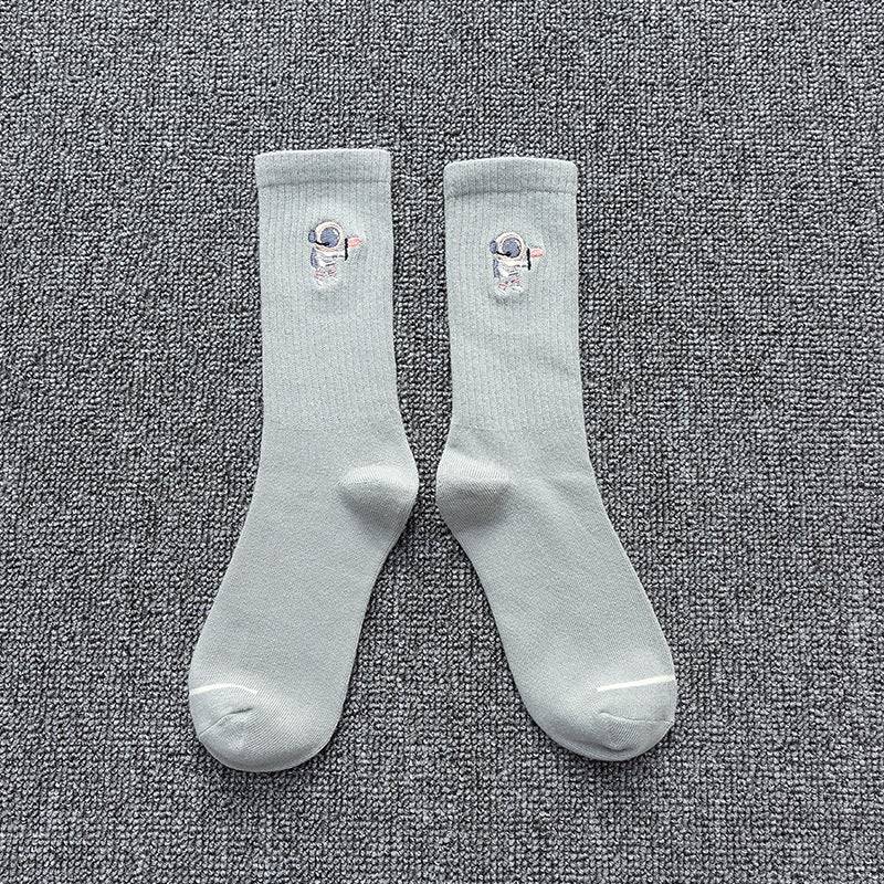 Embroidered Cotton Socks - Purcell's Clothing Company - 0