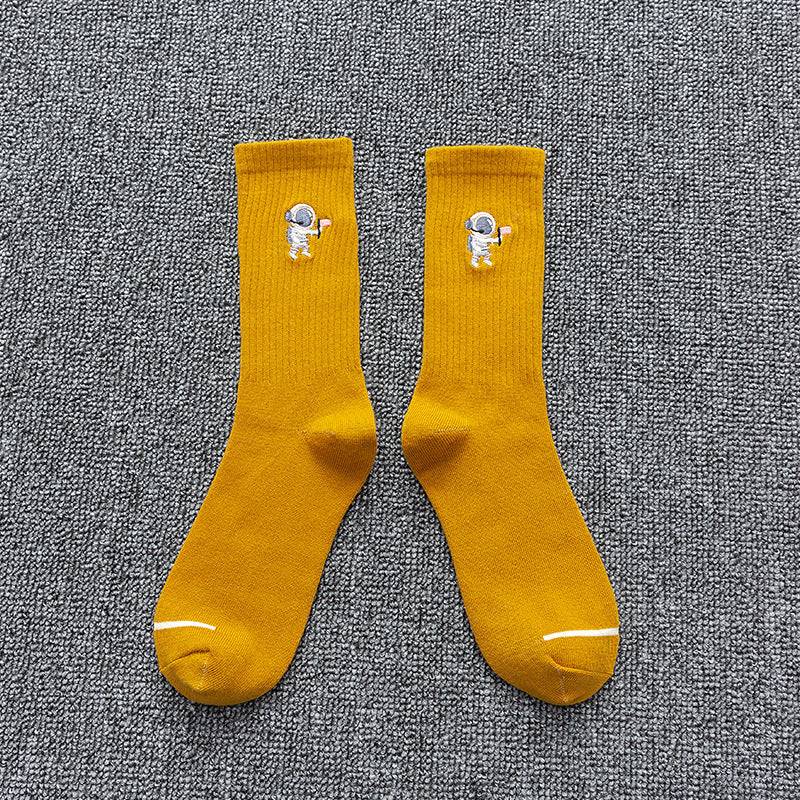 Embroidered Cotton Socks - Purcell's Clothing Company - 0