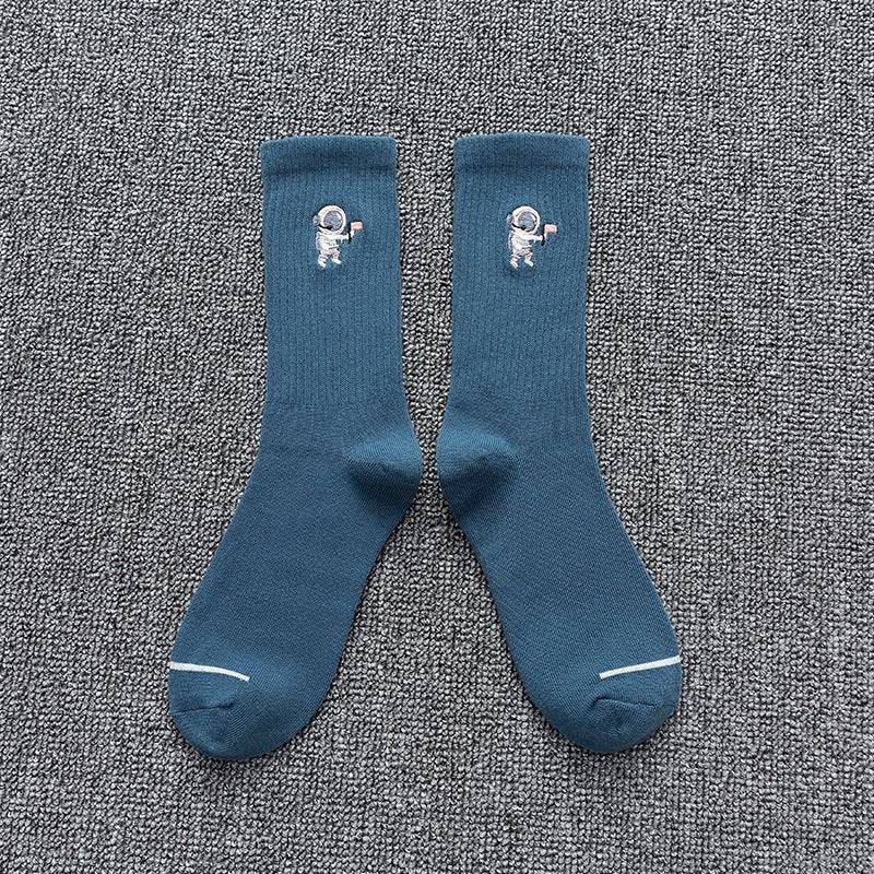 Embroidered Cotton Socks - Purcell's Clothing Company - 0